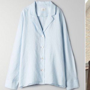 Aritzia Wilfred Flowy Button Up Shirt